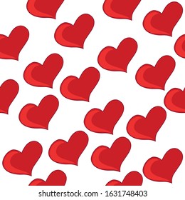 Hearts Seamless Pattern Background Art