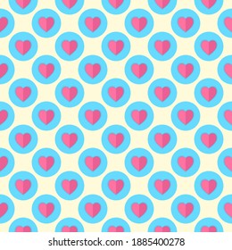 El fondo del patrón sin problemas del corazón, se puede usar para celebraciones, invitación a la boda, día de la madre y día de San Valentín