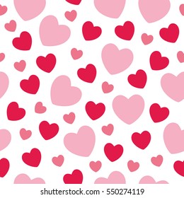 Hearts seamless pattern background, can be used for celebrations, wedding invitation, mothers day and valentines day