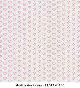 Hearts seamless pattern background, ideal for celebrations, wedding invitation, mothers day and valentines day