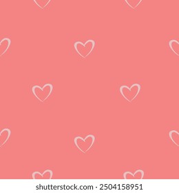 Hearts seamless pattern. hearts background Red, pink and rose vertical heads line pattern background. Girl child pattern background