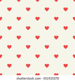 Hearts seamless pattern background. Vector illustration