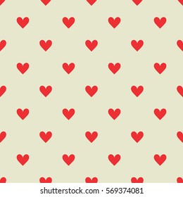 Hearts seamless pattern background. Vector illustration
