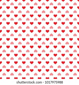 Hearts seamless pattern design for valentine's day and any love concept.
