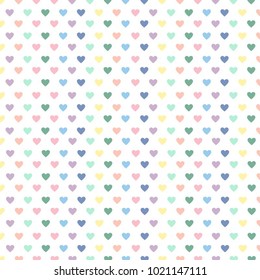 Hearts seamless pattern design for valentine's day and any love concept.