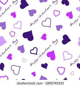 Hearts. Seamless pattern, fabric design, wrapping paper, wallpaper, background.