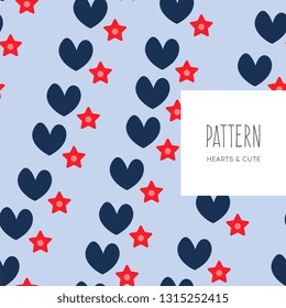 Hearts seamless pattern, ideal for celebrations, wedding invitation, mothers day and valentines day