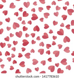 Hearts seamless pattern. Love texture background.