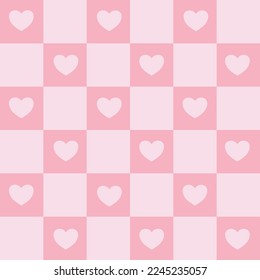 Patrón sin fisuras del corazón. Amor. Antecedentes del Día de San Valentín. Patrón repetido para textiles, diseño interior, papel de pared, fondo, superficie, tela, impresión, cubierta, banner e invitación,Ilustración vectorial