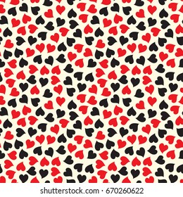 Hearts seamless pattern. Love. Valentine's Day background