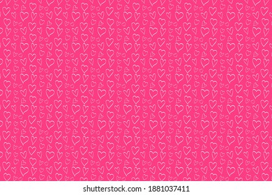 Hearts seamless pattern. Perfect for Valentine's Day cards or wrapping paper. Vector illustration eps 10
