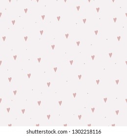Hearts seamless pattern. Valentine's Day. Wrapping pattern.