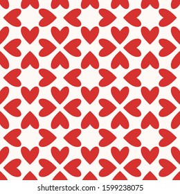 Hearts seamless pattern for Valentines Day designs, wedding invitations, etc. Love endless wallpaper 