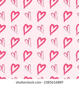 Hearts seamless pattern | valentines day