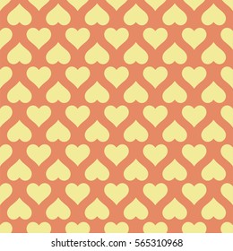 Hearts seamless pattern. Valentine's day background. 