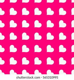 Hearts seamless pattern. Valentine's day background. 