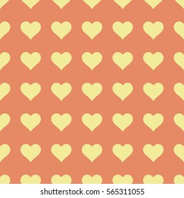 Hearts seamless pattern. Valentine's day background. 