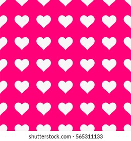 Hearts seamless pattern. Valentine's day background. 