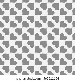 Hearts seamless pattern. Valentine's day background. 