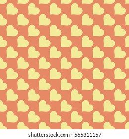 Hearts seamless pattern. Valentine's day background. 