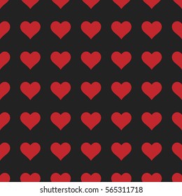 Hearts seamless pattern. Valentine's day background. 