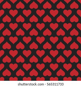 Hearts seamless pattern. Valentine's day background. 