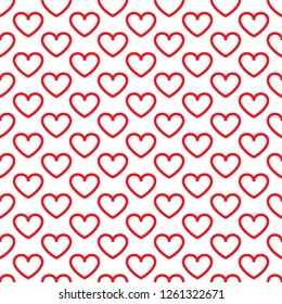 Hearts seamless pattern. Vector illustration seamless pattern. Flat design