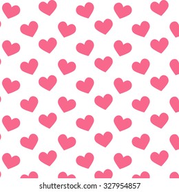 Hearts Seamless pattern. Vector illustration