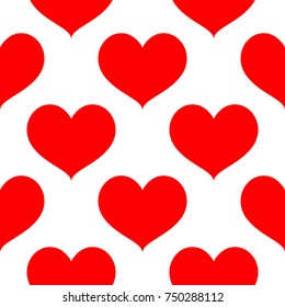 Hearts. Seamless pattern. Vector illustration