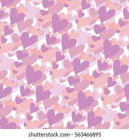 Hearts seamless pattern.Vector background.