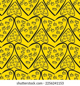 Hearts seamless vector pattern design