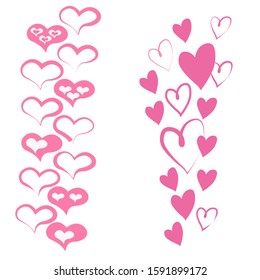 hearts set for design. hearts set for the holiday