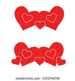 hearts set for design. hearts set for the holiday. heart