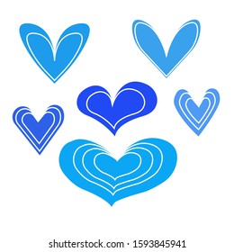 hearts set for design. hearts set for the holiday. heart
