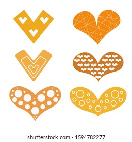 hearts set for design. hearts set for the holiday. heart