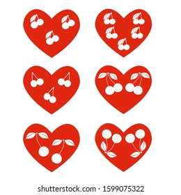 hearts set for design. hearts set for the holiday. heart