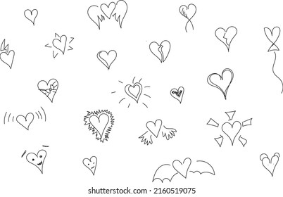 Hearts set different imperfect vectors.