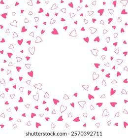 Hearts shape Abstract Background texture with copy space. St Valentines Day greeting design concept