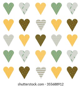 Hearts shape Valentine's day background