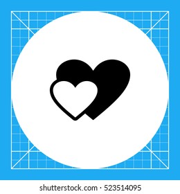 Hearts simple icon