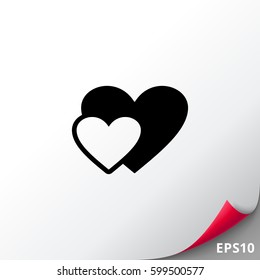 Hearts simple icon