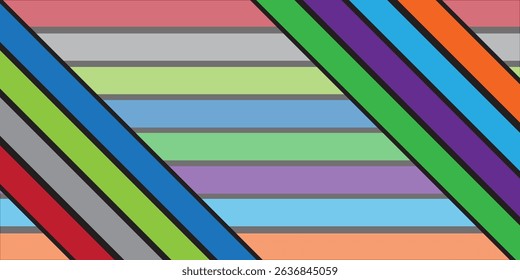 Hearts, Star, Stripe and Dots Vector Patterns Bright Colorful Pattern.Striped Vector Print.Lovely Nursery Art for Card, Invitation, Wall Art, Baby Girl Party.