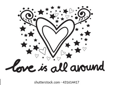 hearts and stars