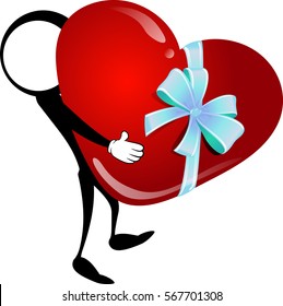 hearts stick figure 