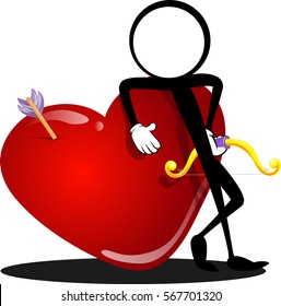 hearts stick figure 