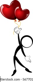hearts stick figure 