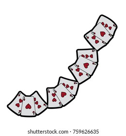 hearts suit french playing cards icon image 