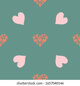 hearts sweet seamless repeat pattern design. Perfect for valentine, wedding and invitation