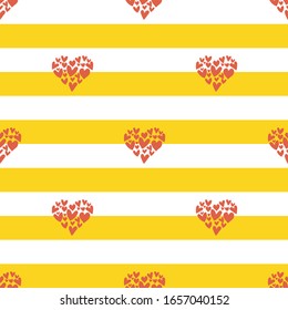 hearts sweet seamless repeat pattern design. Perfect for valentine, wedding and invitation