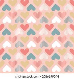 Corazones. Dulce y transparente patrón romántico para el día de San Valentín, amor amor amor amor amor amor amor amor amor amor amor color rosa beige blanco pastel